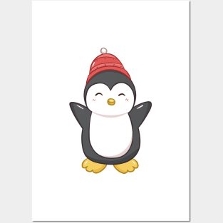 Cute Kawaii Penguin Posters and Art